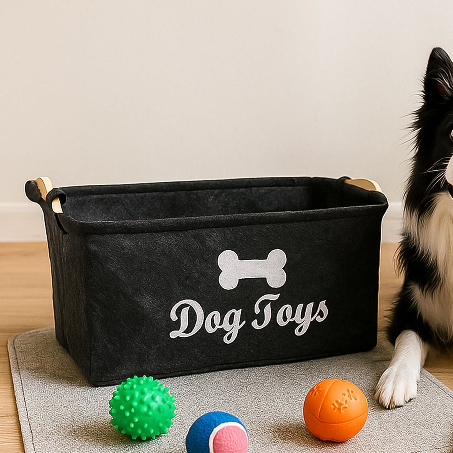 Pet Toy Storage Basket - ( 39 29 17 Cm 1 Pc)
