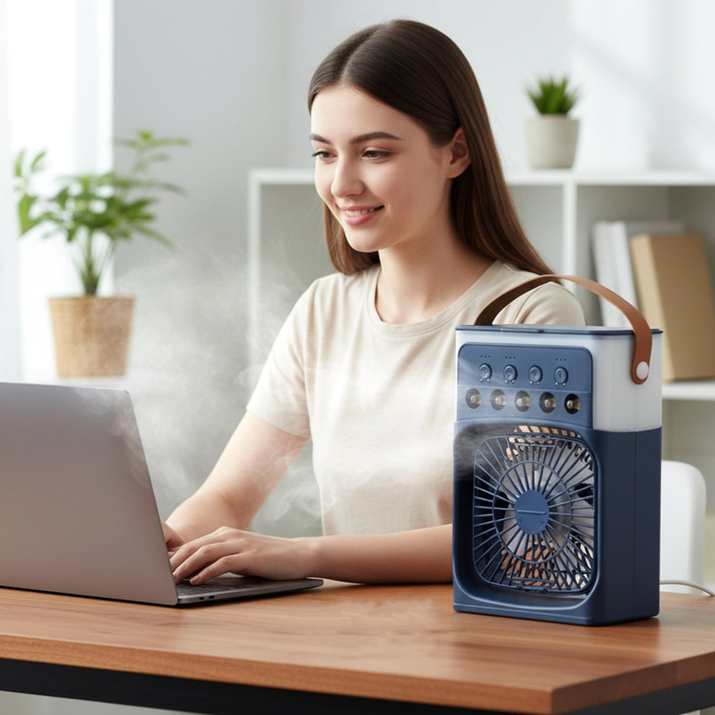 Portable Usb Rechargeable Mini Cooling Fan (1 Pc)