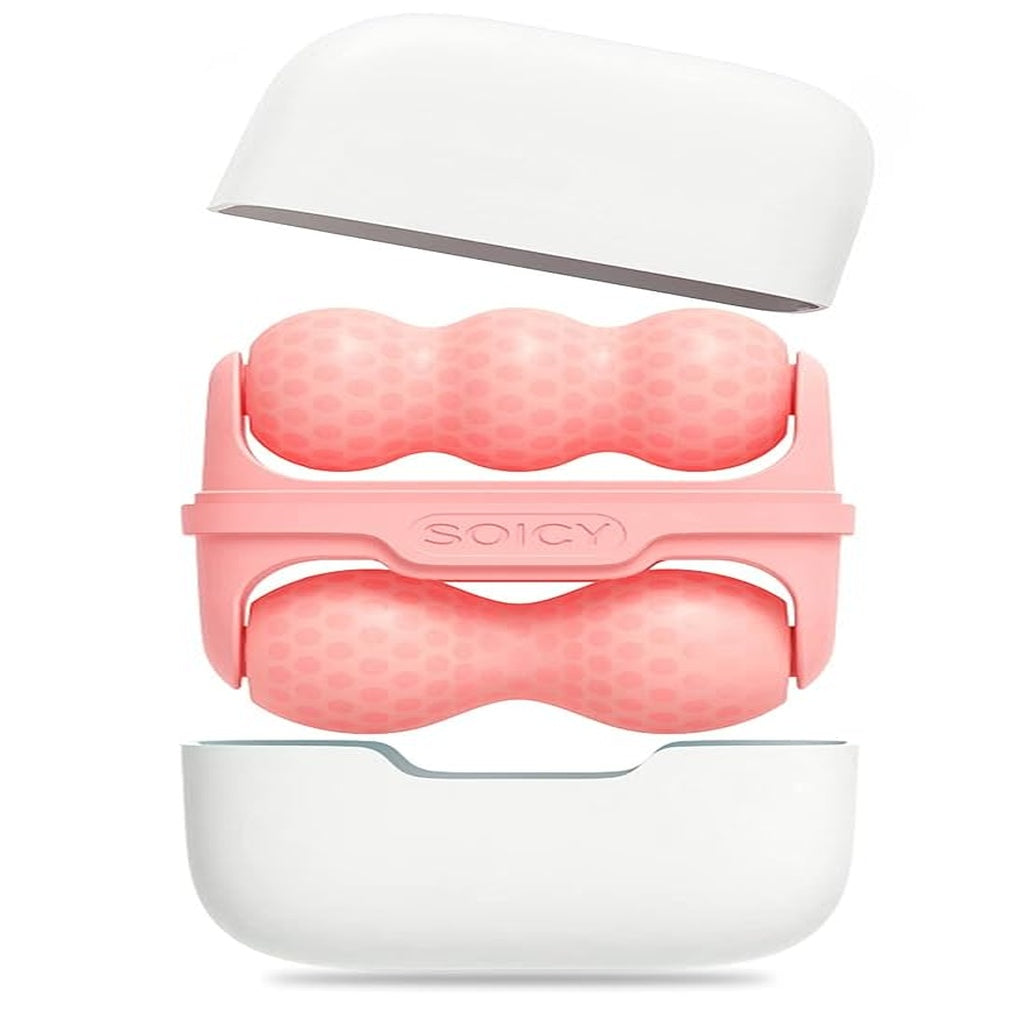 Ice Face & Body Massage Roller with Dual W & V Shape for Skin Care