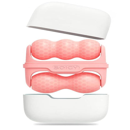 Ice Face & Body Massage Roller with Dual W & V Shape for Skin Care
