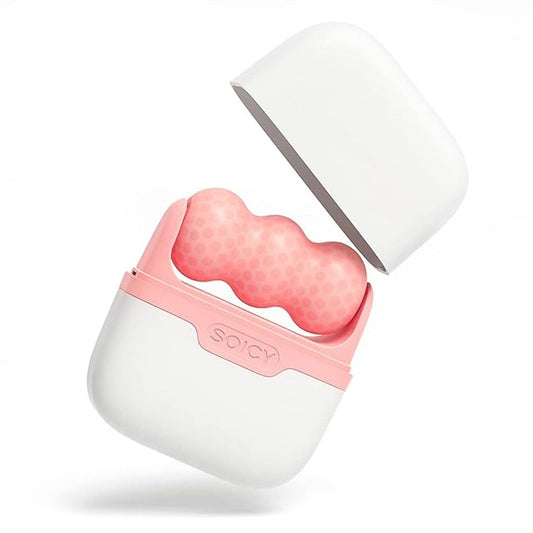 Ice Face & Body Massage Roller with Dual W & V Shape for Skin Care