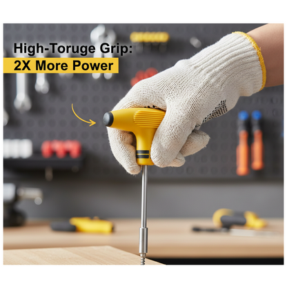 24 Pcs T-Shape Screwdriver Set – Ratchet Socket Spanner Tool Kit