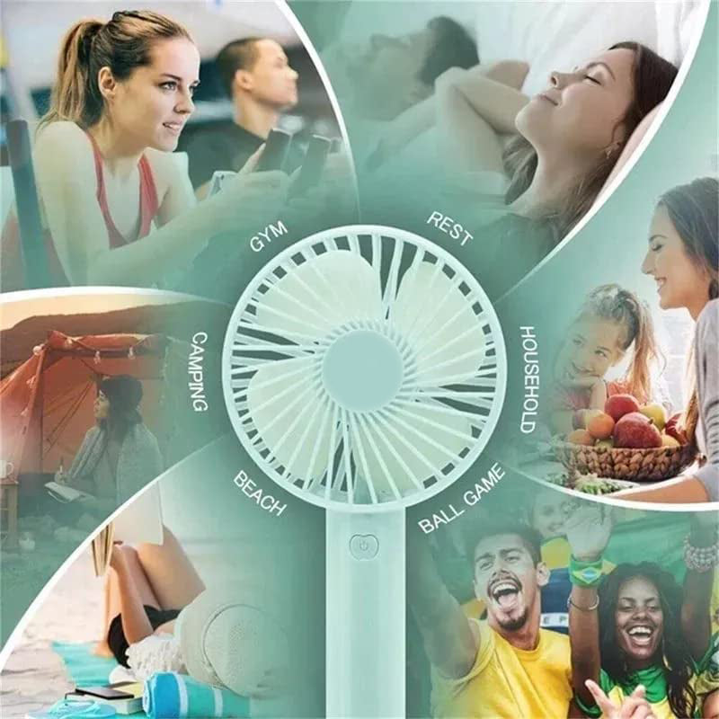 Portable Classic Hand Fan – 3 Speed Personal Desk Table Fan
