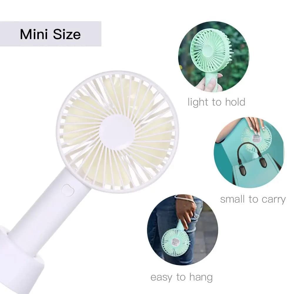 Portable Classic Hand Fan – 3 Speed Personal Desk Table Fan