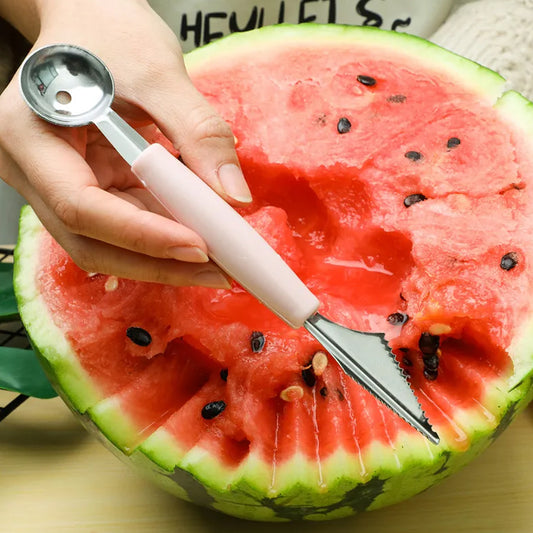Stainless Steel Fruit Vegetable Pattern Carving Knife Peeler Corer Spherical Dig Ball Scoop Garnishing Dig Ball Spoon Kit.