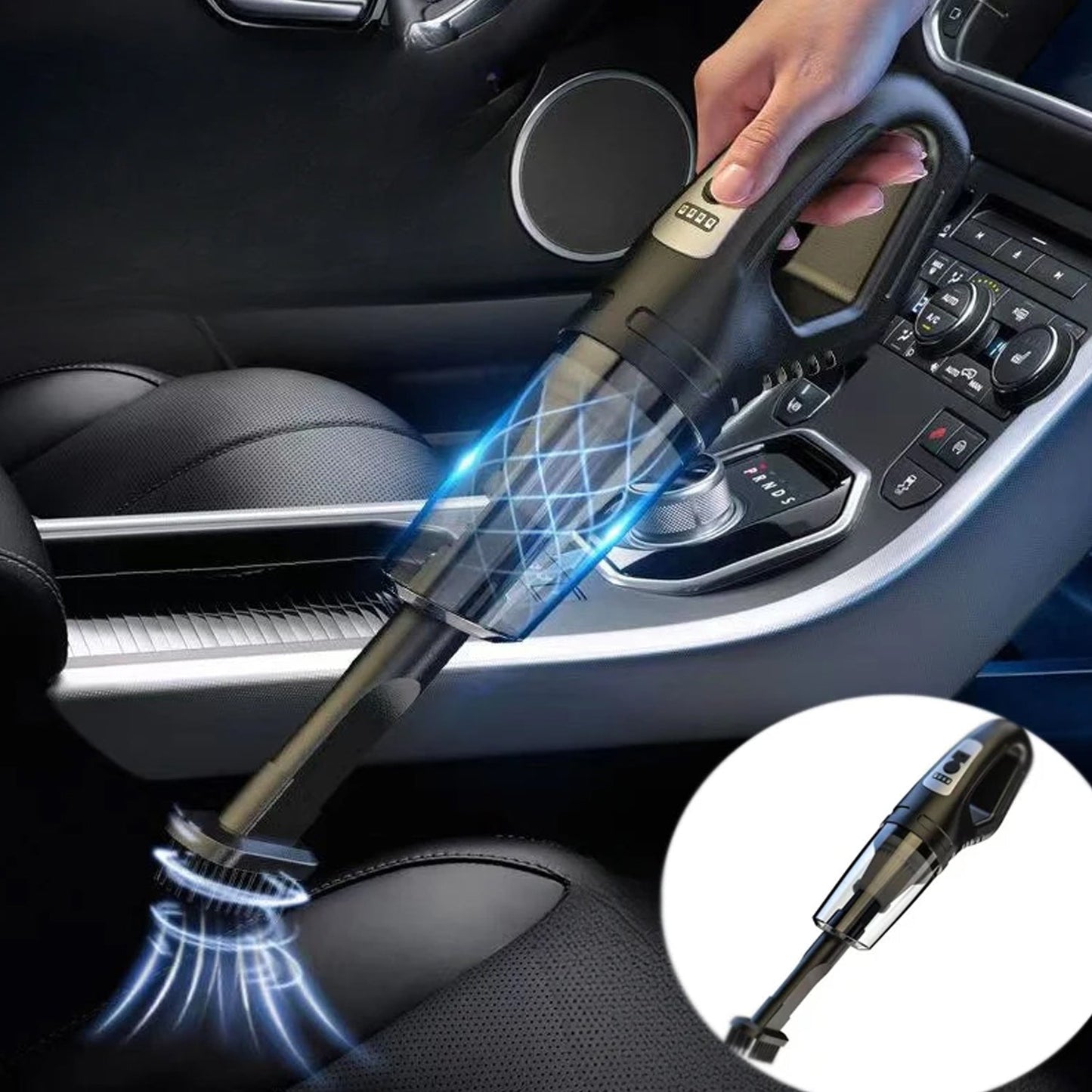 2-in-1 Cordless Car Vacuum Cleaner – Portable Handheld Cleaner (1 Set)