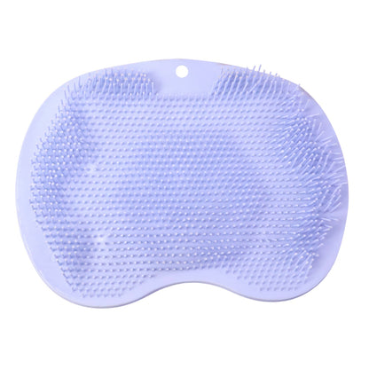 Purple Silicone Bath Massage Cushion  Suction Cup Exfoliating Foot Scrubber  Mat