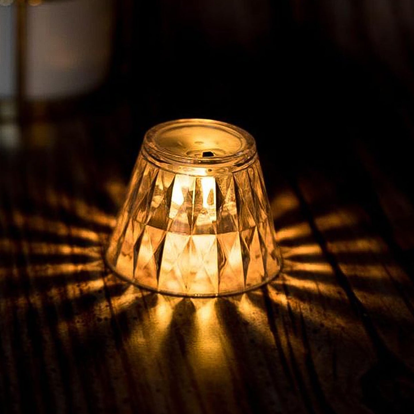 Cup Style Crystal LED Table Lamp – Decorative Bedside Light