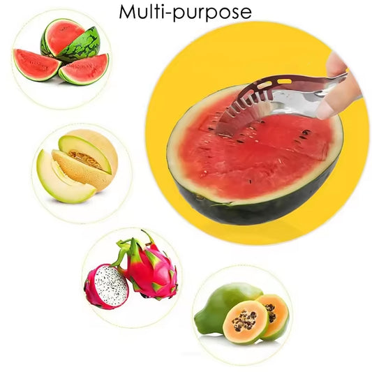 3-in-1 Stainless Steel Watermelon Slicer Cutter & Corer