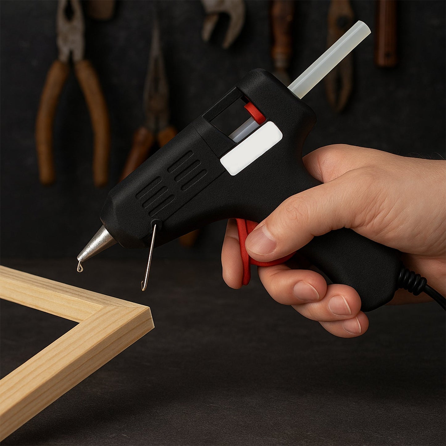 20W Electric Hot Glue Gun – Fast Heating Craft & Repair Tool (1 Pc)
