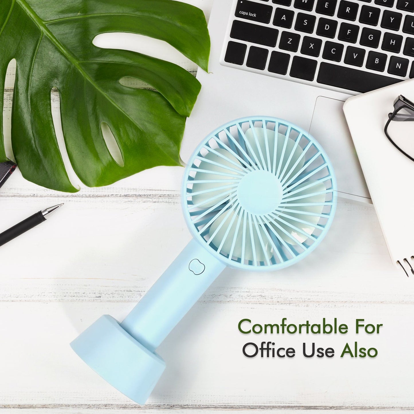 Portable Classic Hand Fan – 3 Speed Personal Desk Table Fan