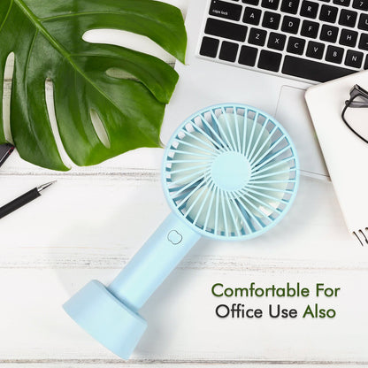 Portable Classic Hand Fan – 3 Speed Personal Desk Table Fan