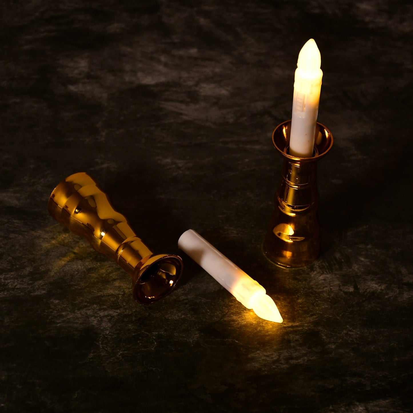 2 Pcs LED Candle Light – Flameless Decorative Lamp for Home & Wedding