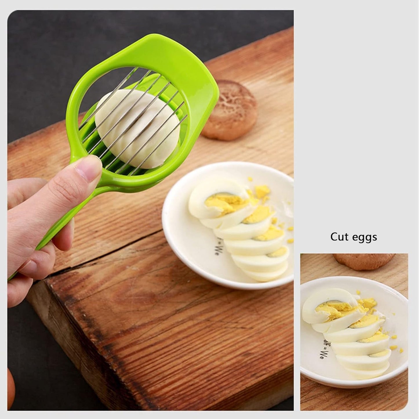 7 Blade Stainless Steel Slicer – Multipurpose Fruit & Egg Cutter Tool