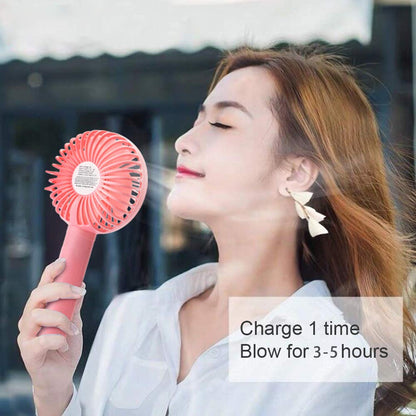 Portable Classic Hand Fan – 3 Speed Personal Desk Table Fan