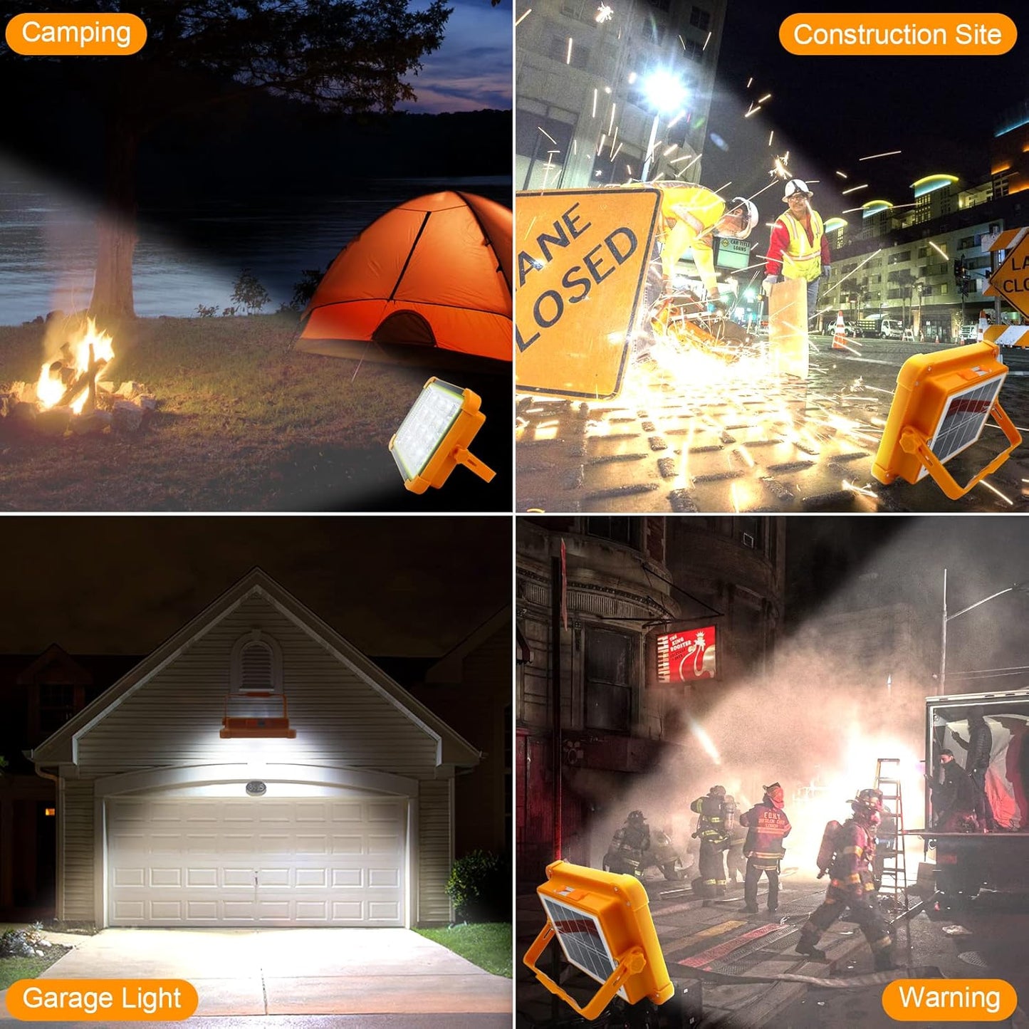 Solar Powered LED Floodlight – High Brightness with USB Power Bank (1 Pc)