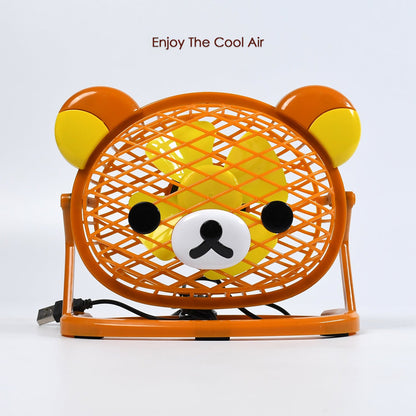 Teddy Bear Portable USB Fan – Adjustable Mini Desk Fan (Battery Not Include)