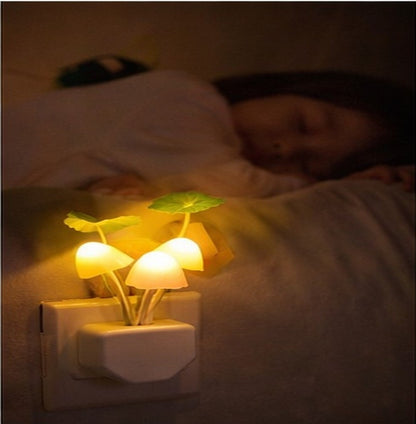 0239a  Fancy Color Changing Led Mushroom Night Light Kids Beautiful Color Led Illumination Automatic Onoff Light Sensor Night Lamp