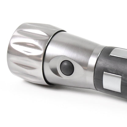 Durable Aluminium LED Torch – Handheld Rubber Grip Light (31.5v AAA Batteries Not Included)
